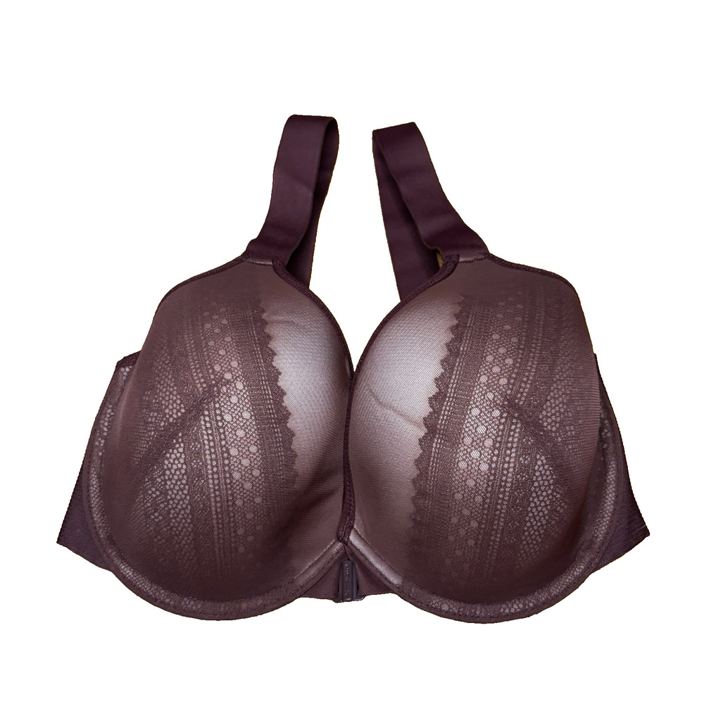 SPANX Bra-llelujah Illusion Lace Underwire Bra 34DD NWOT Plum Nude